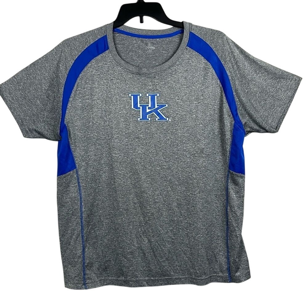 University Of Kentucky‎ Short Sleeve Performance TShirt Mens Size XL Gray Blue